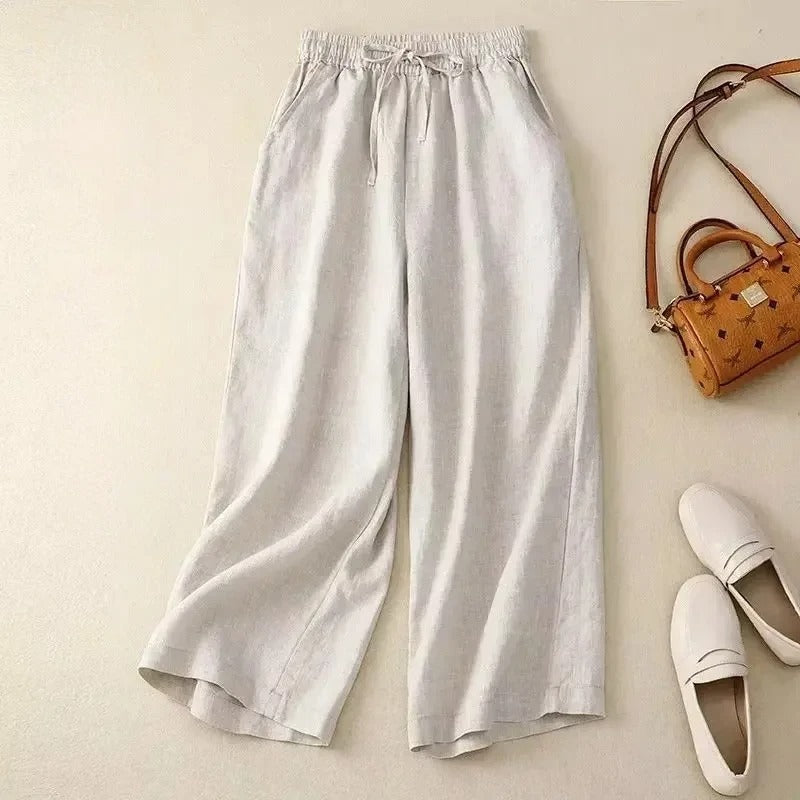 Sage Drift Linen Pants