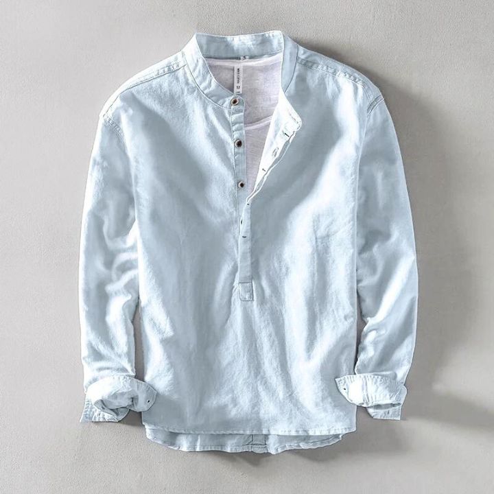 Dario Casual Grandad Shirt