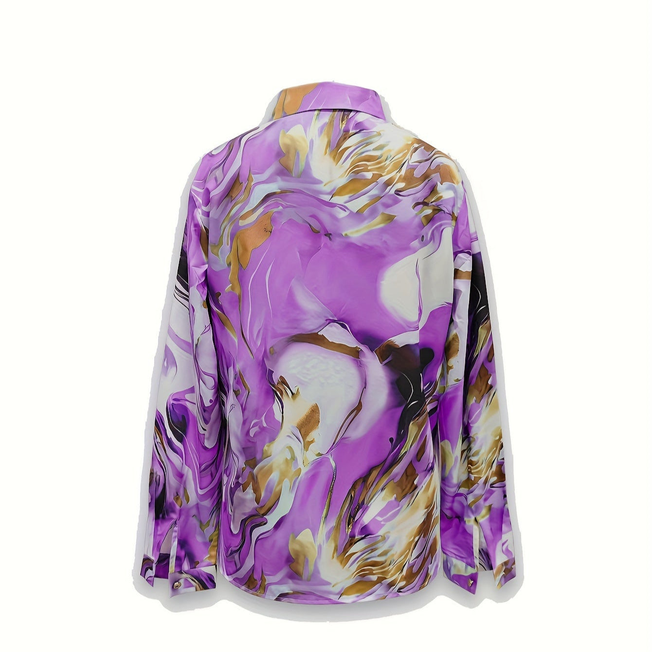 Lila Casual Button-Up Shirt