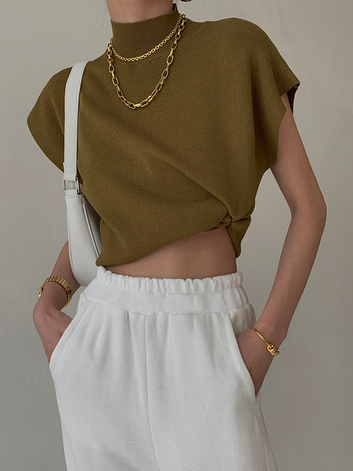 Livia Tricot Knit Vest