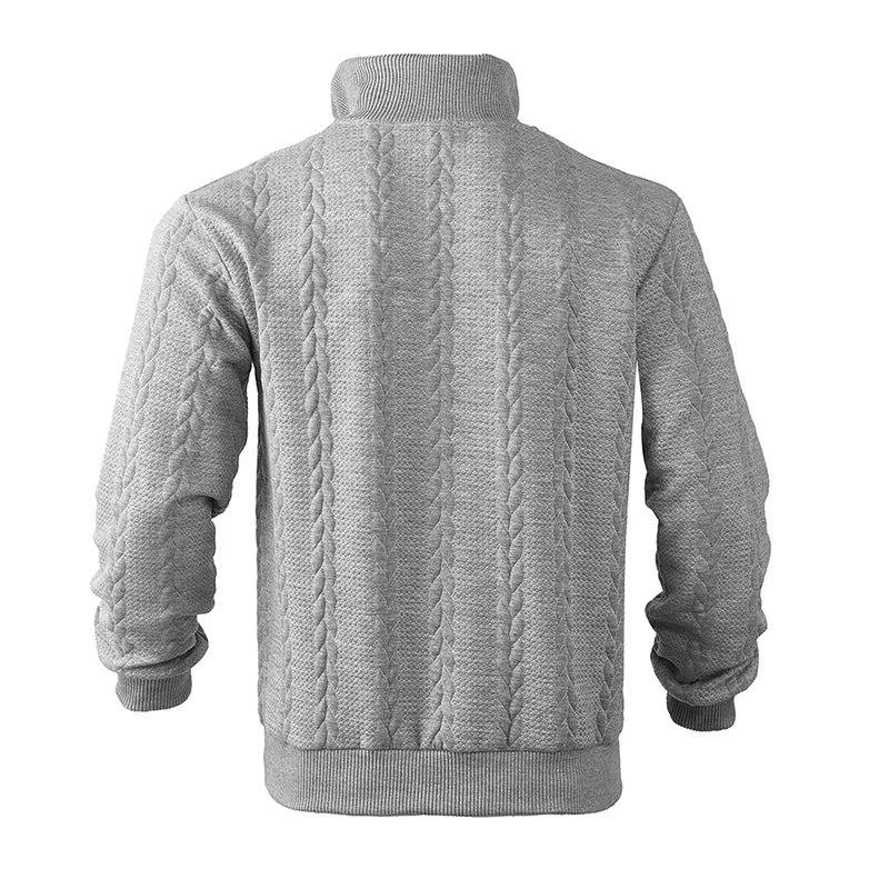 Knitted Comfort Zip-Up Sweater