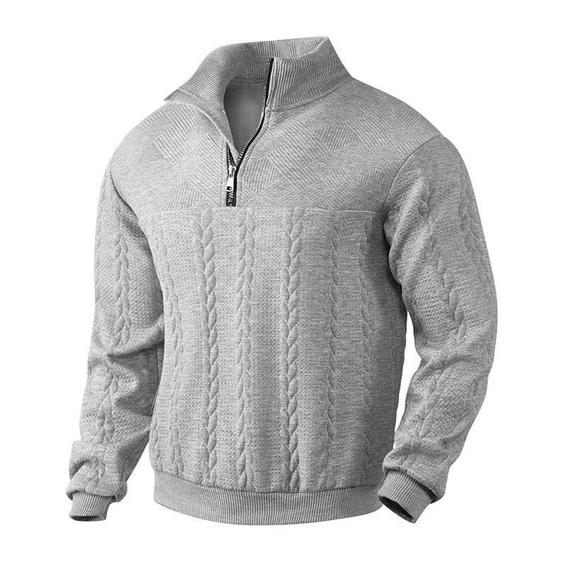 Knitted Comfort Zip-Up Sweater