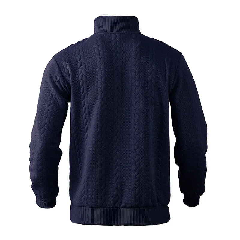Knitted Comfort Zip-Up Sweater