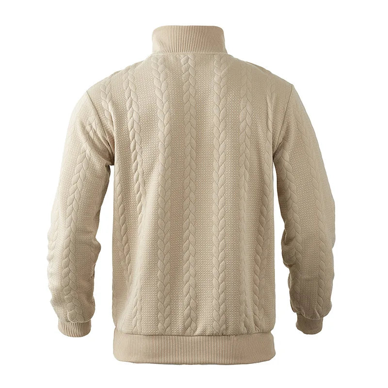 Knitted Comfort Zip-Up Sweater