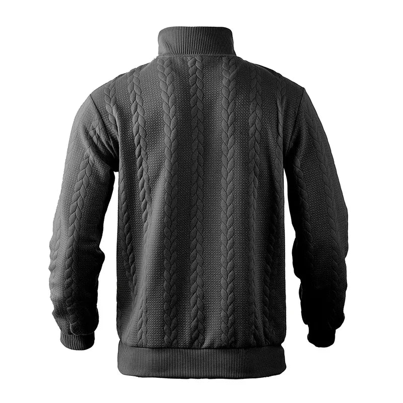 Knitted Comfort Zip-Up Sweater