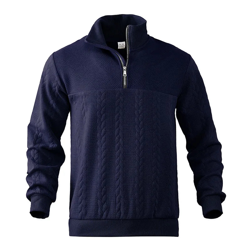 Knitted Comfort Zip-Up Sweater