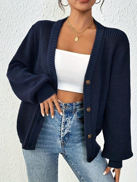 Patterned Elegance Knitted Cardigan