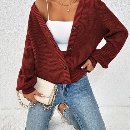 Patterned Elegance Knitted Cardigan