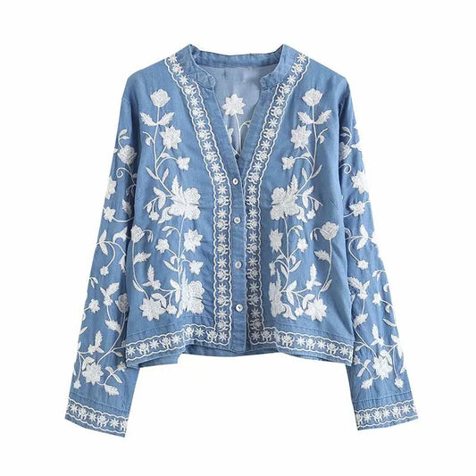 Brigitte Denim Cardigan