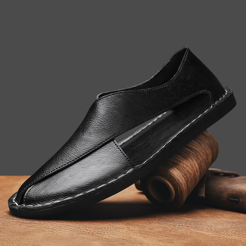 Elias Cutout Leather Sandals