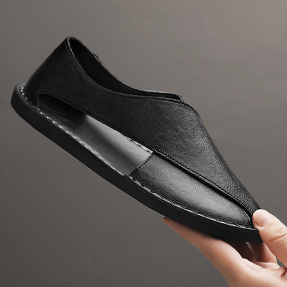 Elias Cutout Leather Sandals
