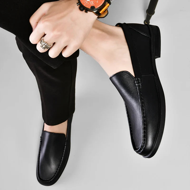 Massimo Luxe Leather Loafers