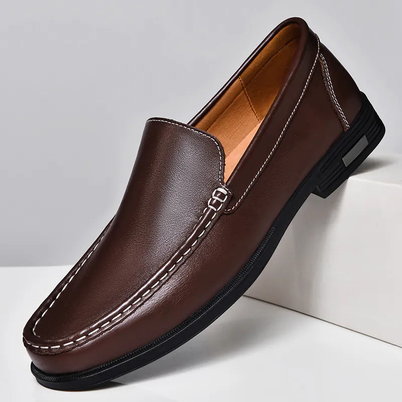 Massimo Luxe Leather Loafers