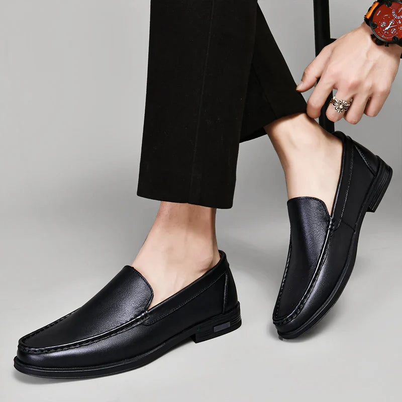 Massimo Luxe Leather Loafers