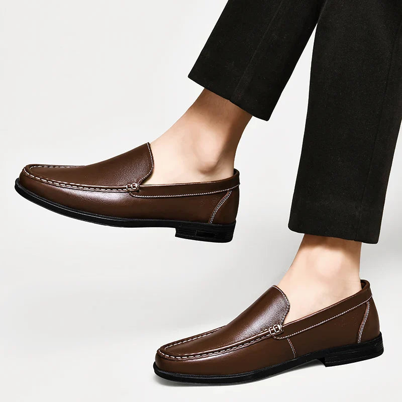 Massimo Luxe Leather Loafers