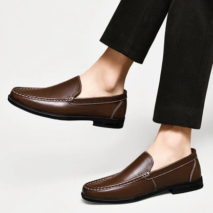 Massimo Luxe Leather Loafers