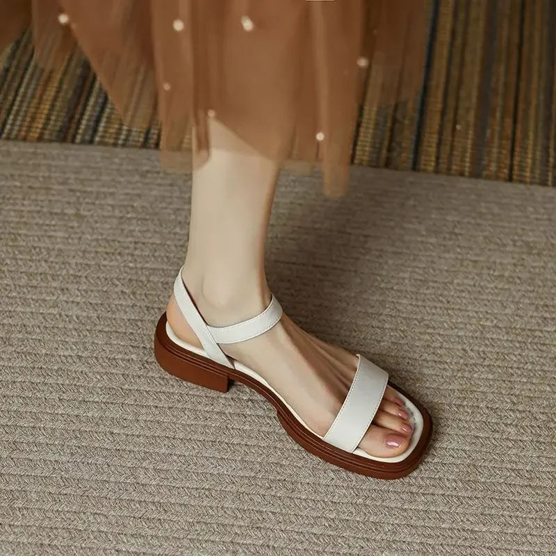 Aria Low Heel Sandals