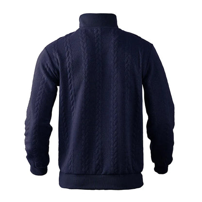 Knitted Comfort Zip-Up  Sweater