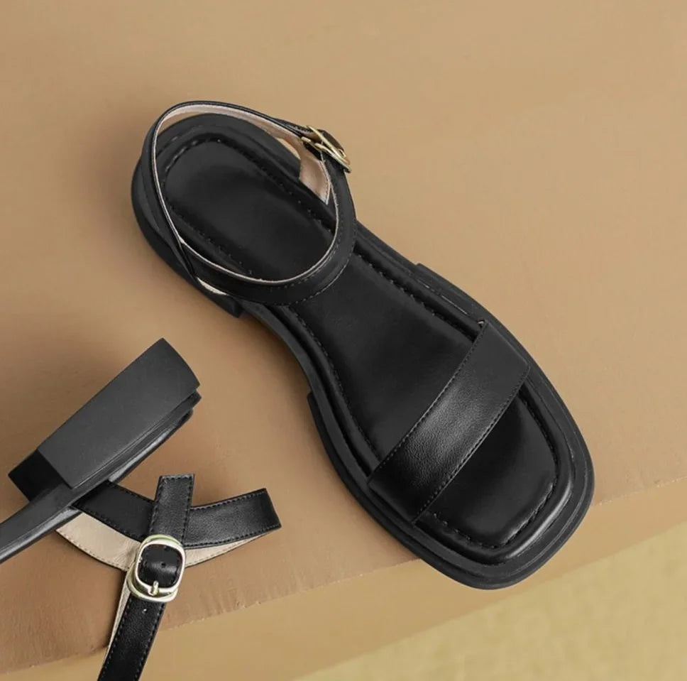 Aria Low Heel Sandals