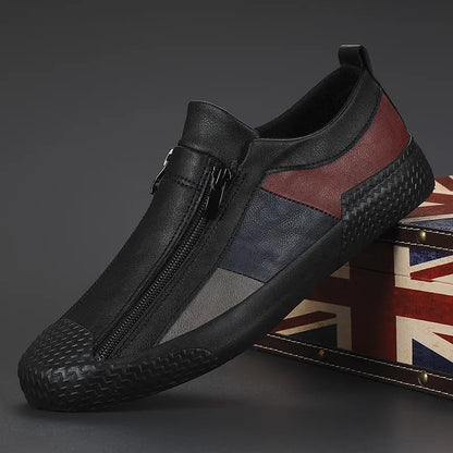 Henry Zip Leather Sneaker