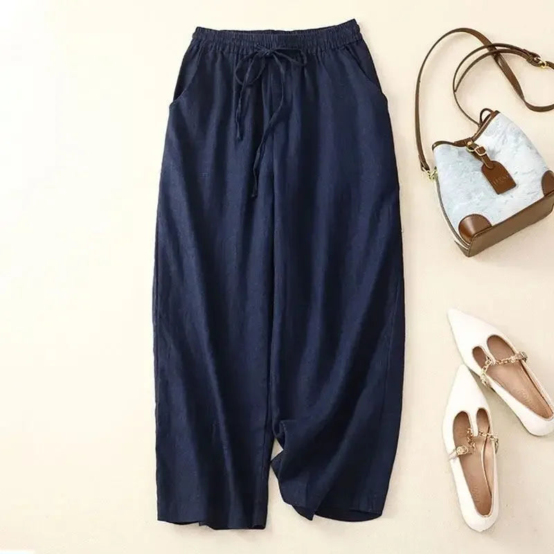 Sage Drift Linen Pants