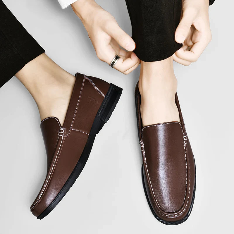 Massimo Luxe Leather Loafers