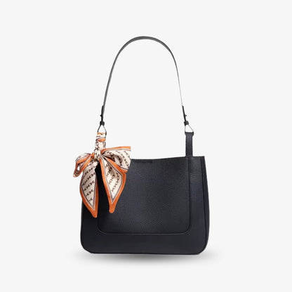 Luxe Noir Leather Tote