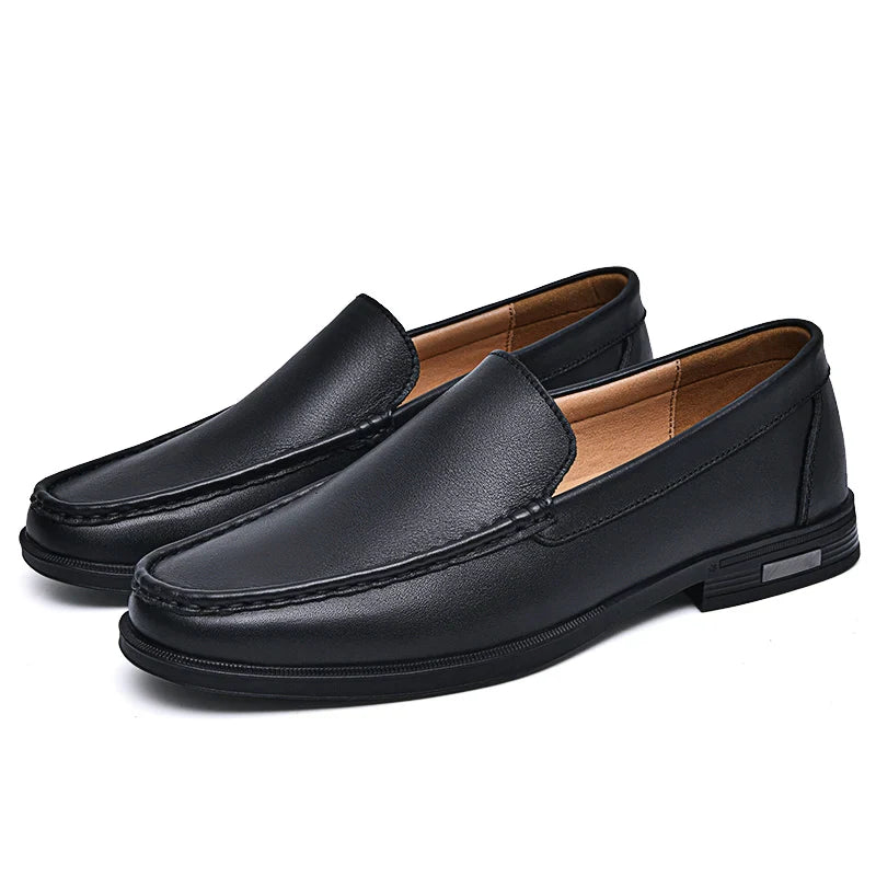 Massimo Luxe Leather Loafers