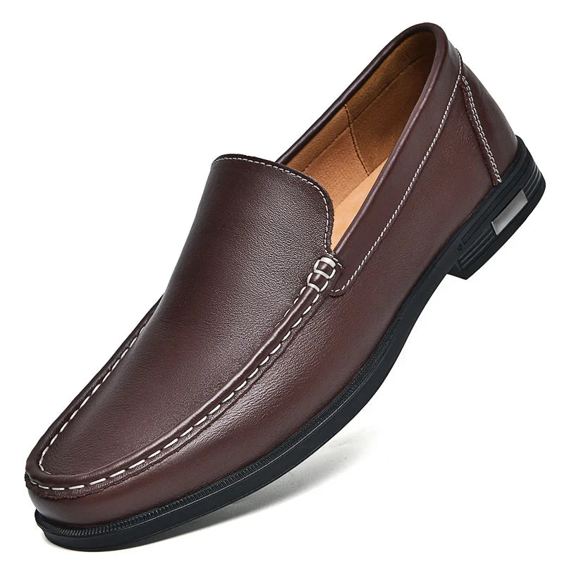 Massimo Luxe Leather Loafers