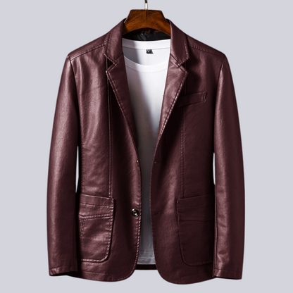 Alden Nightfall Leather Blazer