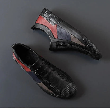 Henry Zip Leather Sneaker