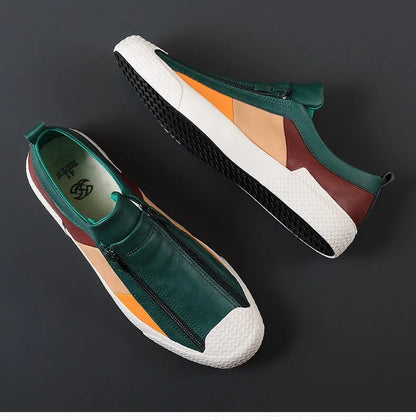 Henry Zip Leather Sneaker