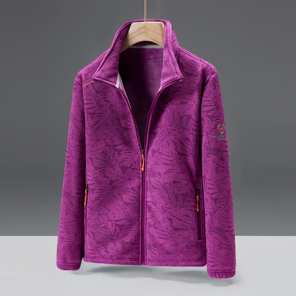 Ember Fleece Mock-Neck Jacket