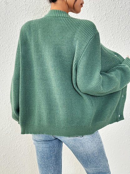 Patterned Elegance Knitted Cardigan