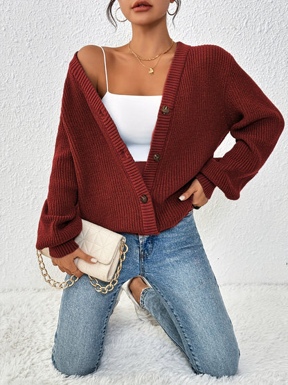 Patterned Elegance Knitted Cardigan